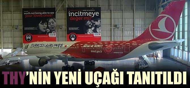 THY'nin 'Türkiye'ye yatırım yapın' logolu uçağı tanıtıldı