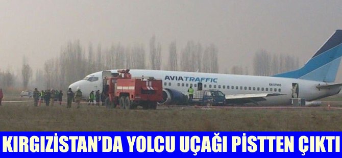 Yolcu uçağı pistten çıktı