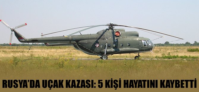 Rusya'da helikopter düştü!