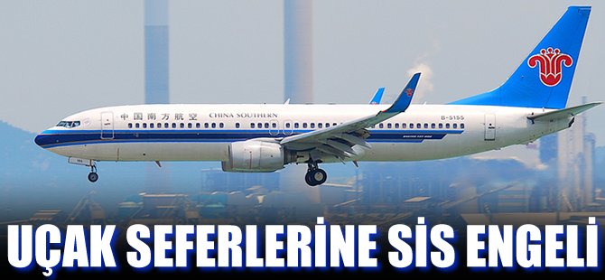 Uçak seferlerine sis engeli