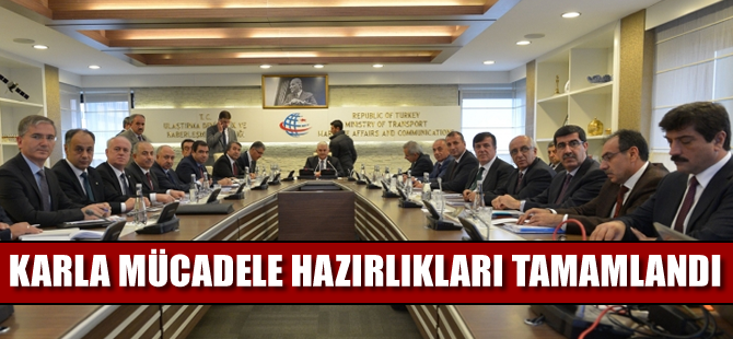 `Karla mücadeleyle ilgili hazırlıklarımızı tamamladık`