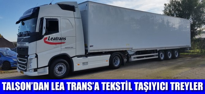 Talson'dan Lea Trans'a tekstil taşıyıcı treyler