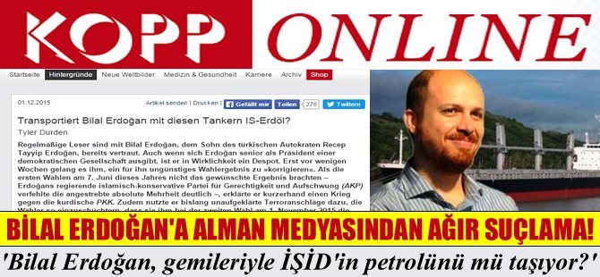 Alman basınından Bilal Erdoğan'a ağır suçlama!