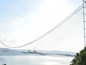 Yavuz Sultan Selim Köprüsü'nde halatların uzunluğu şaşırttı