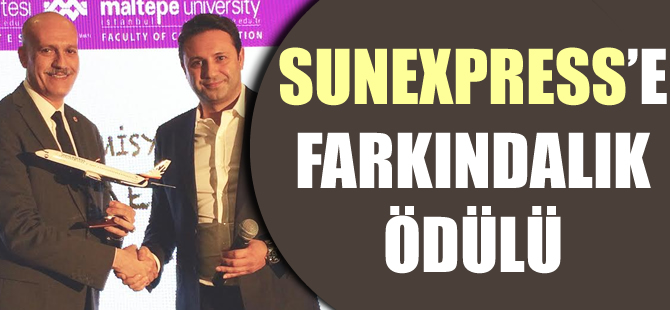 SunExpress’e farkındalık ödülü