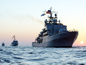 Akdeniz'de 5 farklı ülkeden 57 savaş gemisi bulunuyor