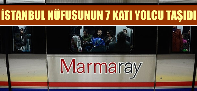 Marmaray, İstanbul nüfusunun 7 katı yolcu taşıdı