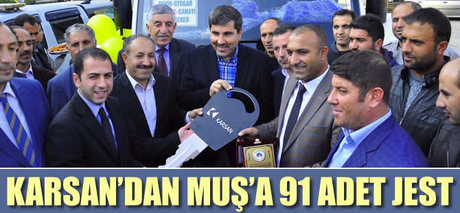 Karsan'dan Muş'a 91 adet JEST