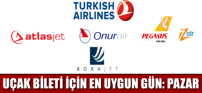 Uçak bileti için en uygun gün Pazar
