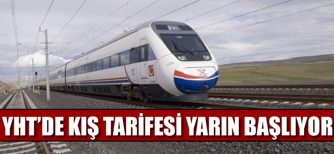 Kış tarifesi uygulaması yarın başlıyor