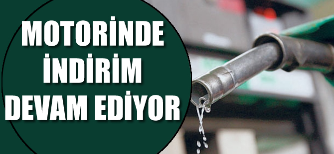 Motorinde bir indirim daha
