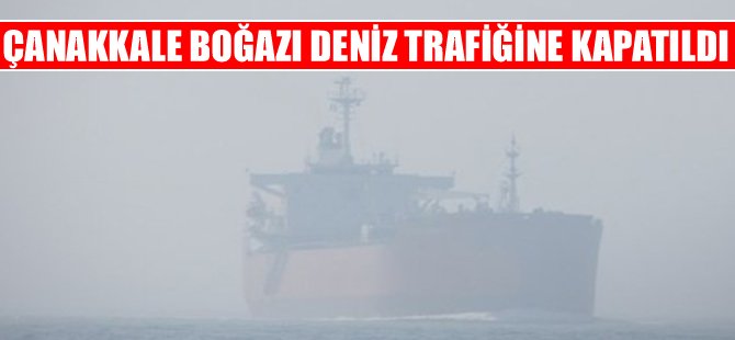 Çanakkale'de yoğun sis, deniz trafiğini vurdu
