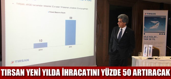 Tırsan, yeni yılda ihracatını yüzde 50 artıracak!