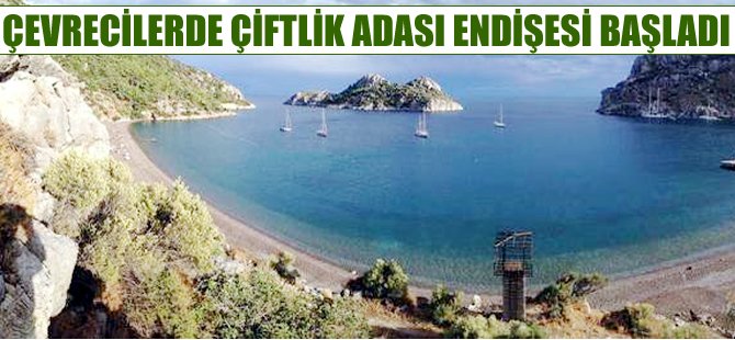 Çevreciler Çiftlik Adası'nda doğal yapının bozulacağı endişesi taşıyor