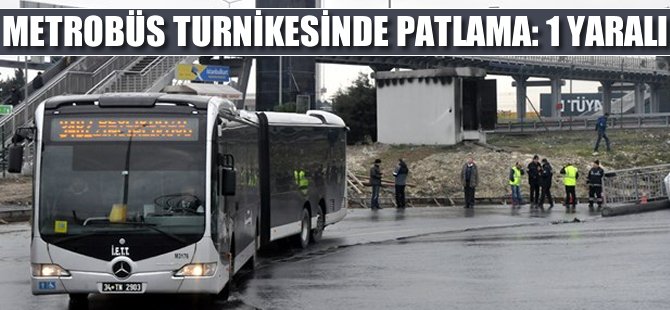 Metrobüs Turnikesinde Patlama: 1 Yaralı