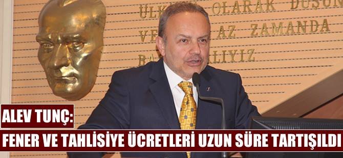 Alev Tunç: Fener ve tahlisiye ücretleri uzun zamandır tartışılan bir konu