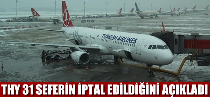 THY'den 31 sefer iptali