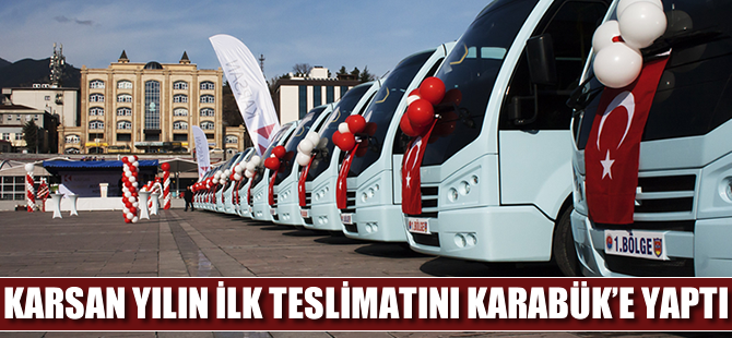 Karsan yılın ilk teslimatını Karabük'e yaptı