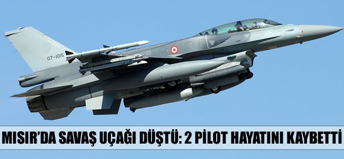 Mısır'da savaş uçağı düştü