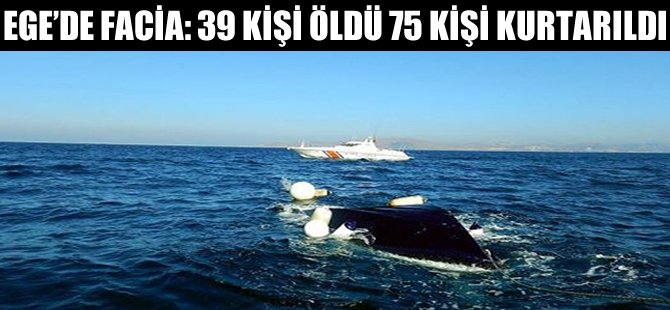 Çanakkale'de göcmenleri taşıyan tekne battı: 39 ölü 75 kişi kurtarıldı