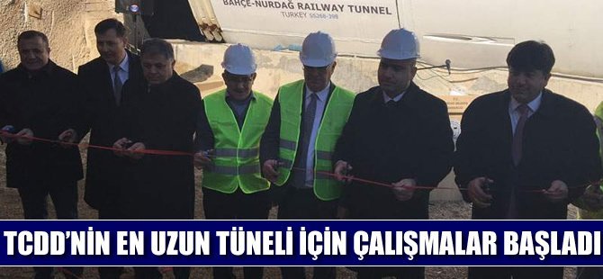 Türkiye’ nin en uzun demiryolu tünelinin yapımına başlandı