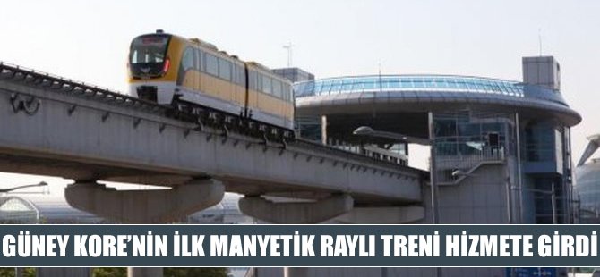 İlk manyetik raylı tren hizmete girdi