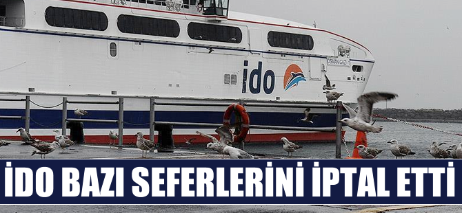 İDO bazı seferlerini iptal etti