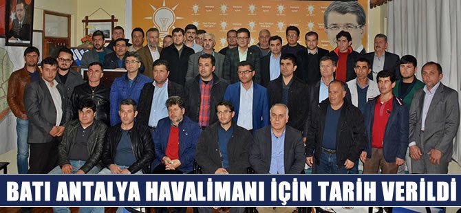 Batı Antalya Havalimanı için tarih verildi