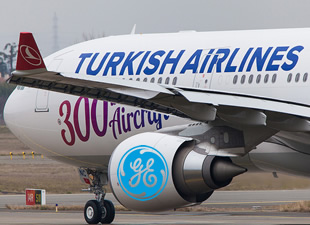 Türk Hava Yolları'nın 300'üncü uçağına GE'nin CF6 motorları güç veriyor
