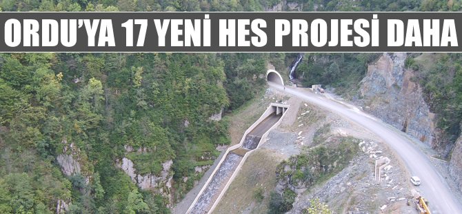 Ordu'da yeni HES projeleri