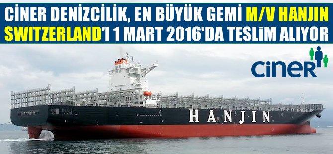 En büyük konteyner gemisi Ciner'in oluyor