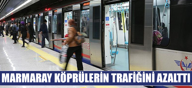 Marmaray köprülerin trafiğini azalttı
