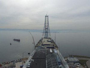 Körfez Köprüsü’nde ilk 275 metre tamamlandı