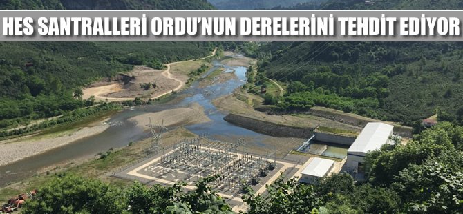 HES Santralleri Ordu'nun derelerini tehdit ediyor