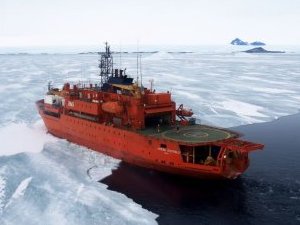 Avustralya'nın buz kırma gemisi Antarktika'da karaya oturdu