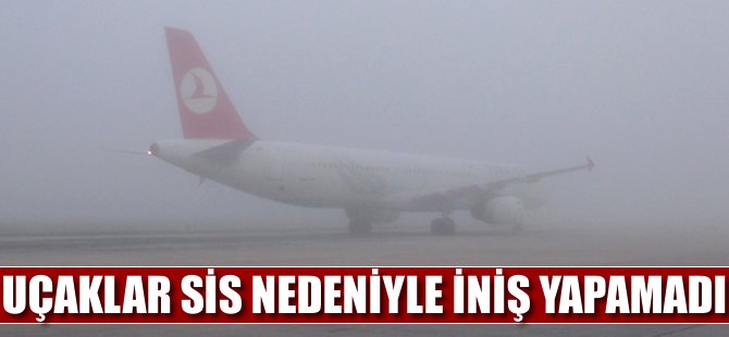 Uçaklara sis engeli