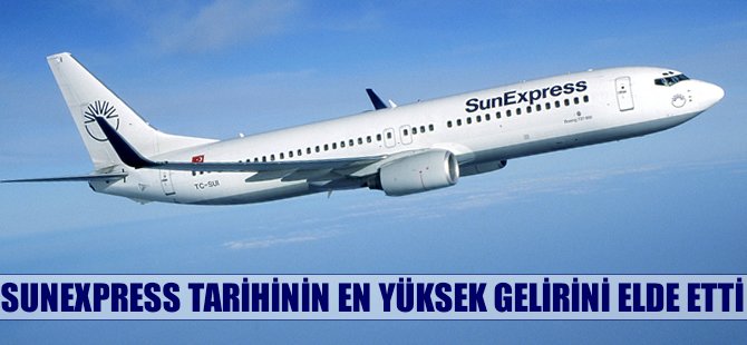 Sunexpress'ten tarihi gelir