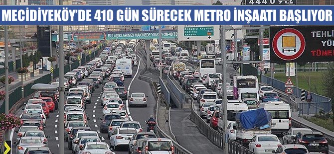 Mecidiyeköy'de metro inşaatı nedeniyle trafiğe düzenleme