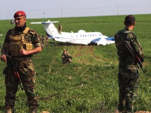 Erbil'de ABD'ye ait askeri uçak zorunlu iniş yaptı