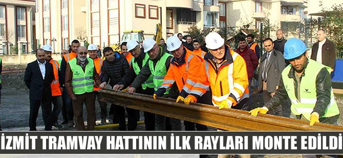 Otogar-Sekapark tramvay hattının ilk rayları monte edildi