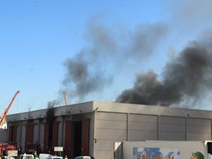 Samsun Limanı'nda korkutan yangın