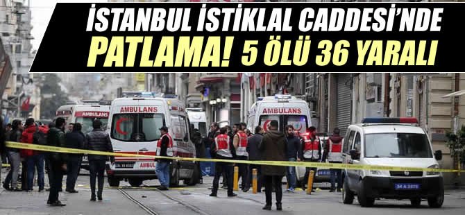 İstiklal Caddesi'nde patlama