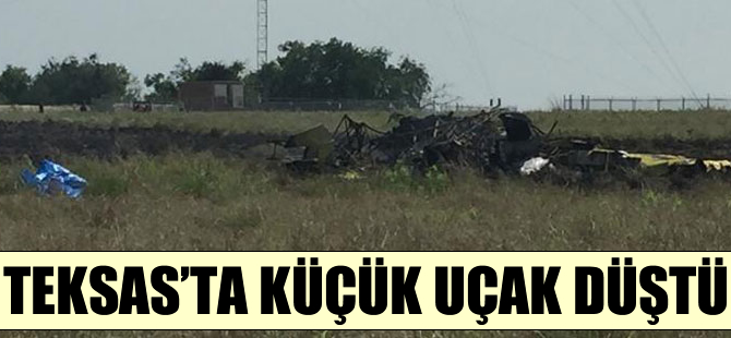 Teksas'ta küçük uçak düştü