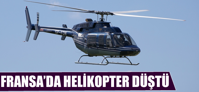 Fransa'da helikopter düştü