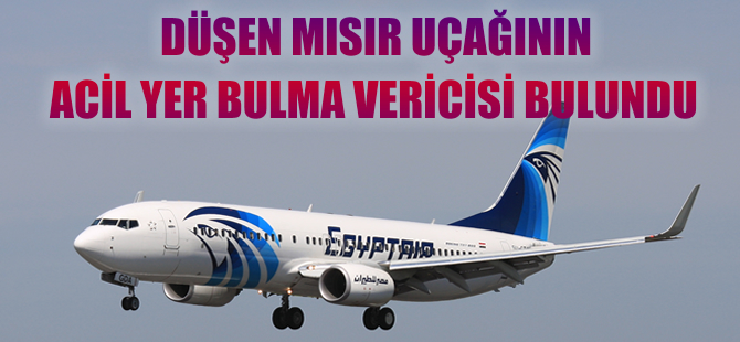 Akdeniz'de düşen uçağa ait ELT cihazının yeri tespit edildi