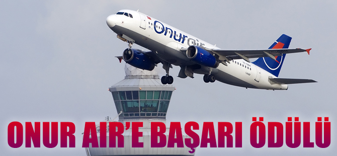 Onur Air'e başarı belgesi