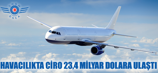 Havacılıkta ciro 23,4 milyar dolara ulaştı