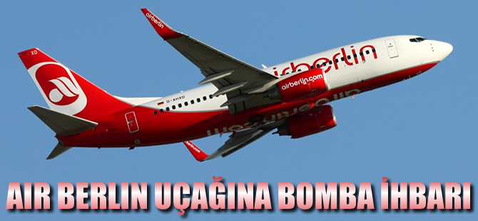 Air Berlin uçağına bomba ihbarı