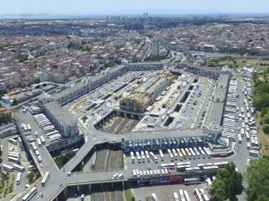 İstanbul Otogarı, havadan görüntülendi