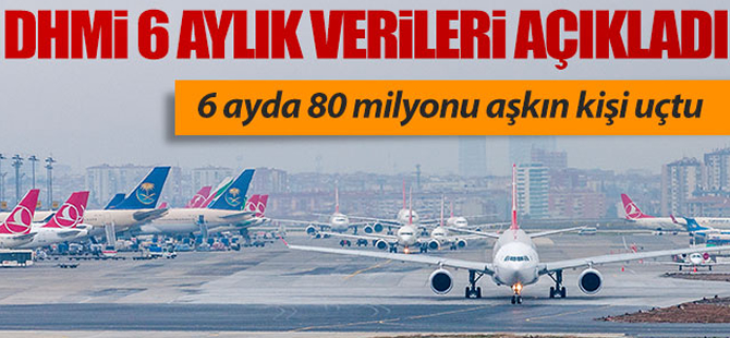 6 ayda 80 milyon yolcu uçtu